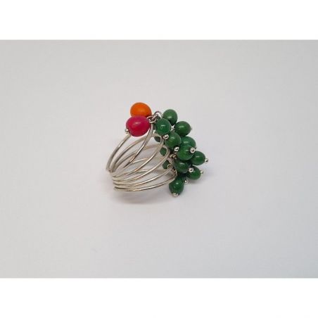 Anillos Semillas Achira Verde