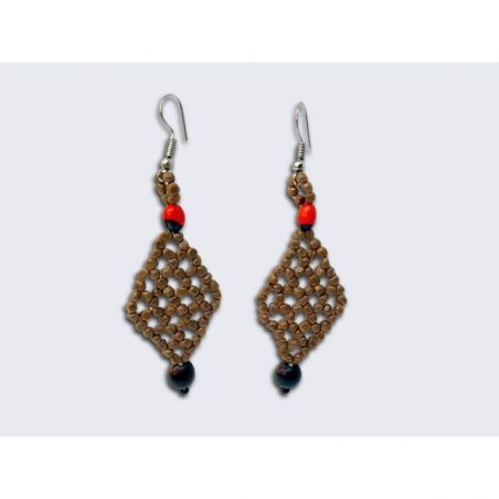 Aretes De Semilla Cumbia Rombo