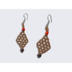 Aretes De Semilla Cumbia Rombo