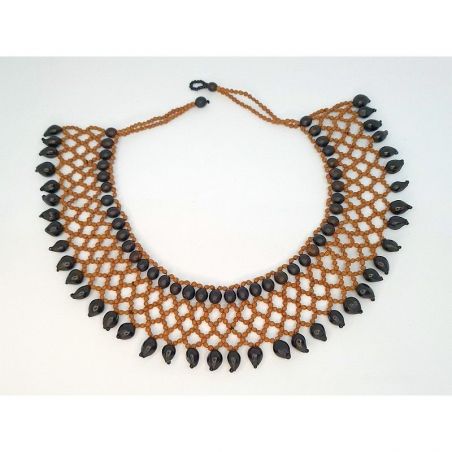 Collar Redondo Y 3 Puntas San Pedro Negro