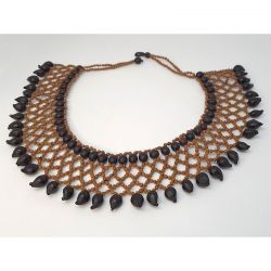 Collar Redondo Y 3 Puntas San Pedro Negro