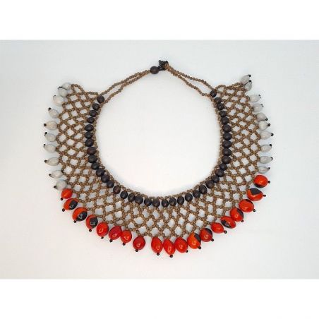 Collar Redondo Y 3 Puntas Etse San Pedro Blanco