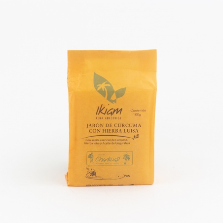 Jabón Sólido Ikiam Cúrcuma Y Hierba Luisa 100gr.