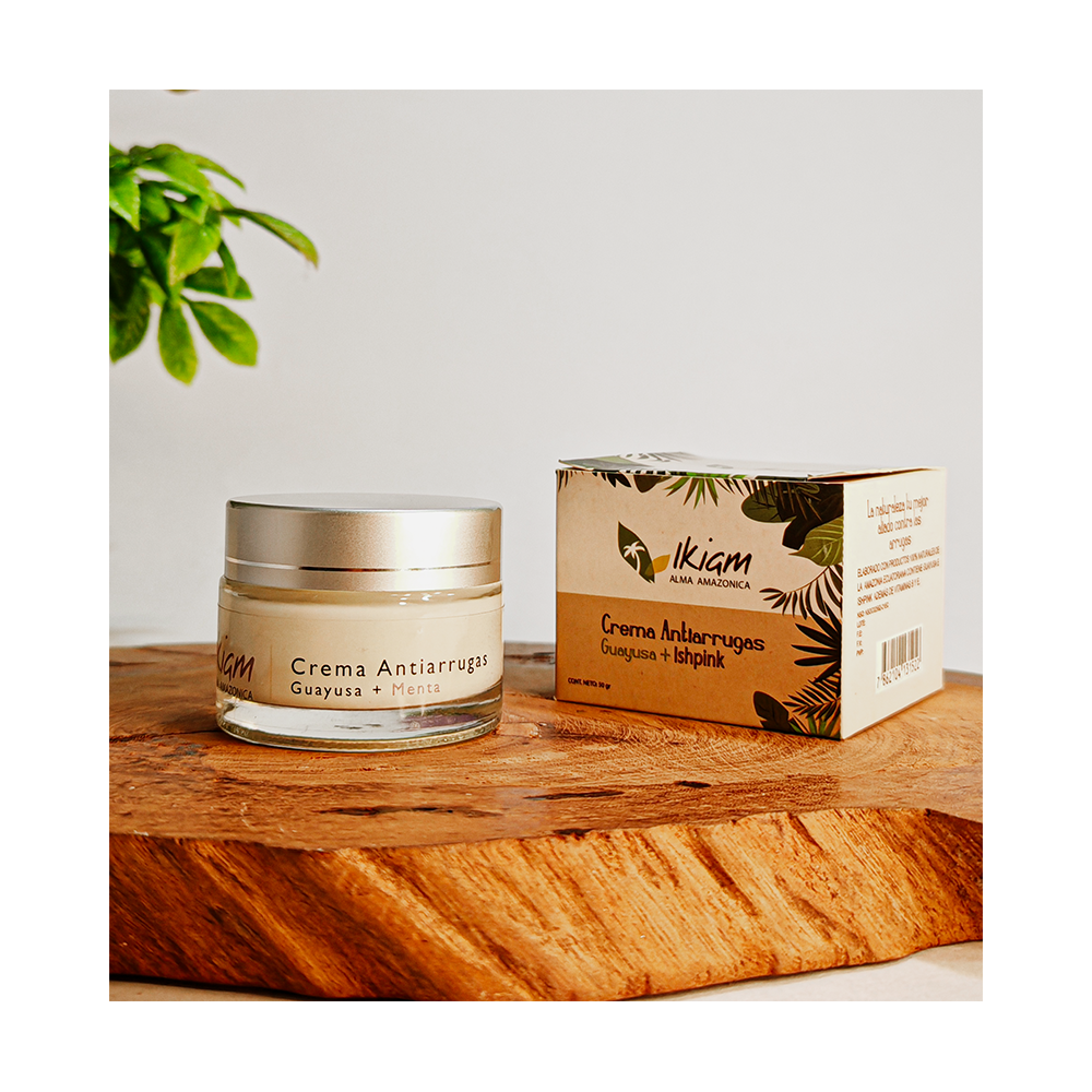 Crema antiarrugas de guayusa & menta