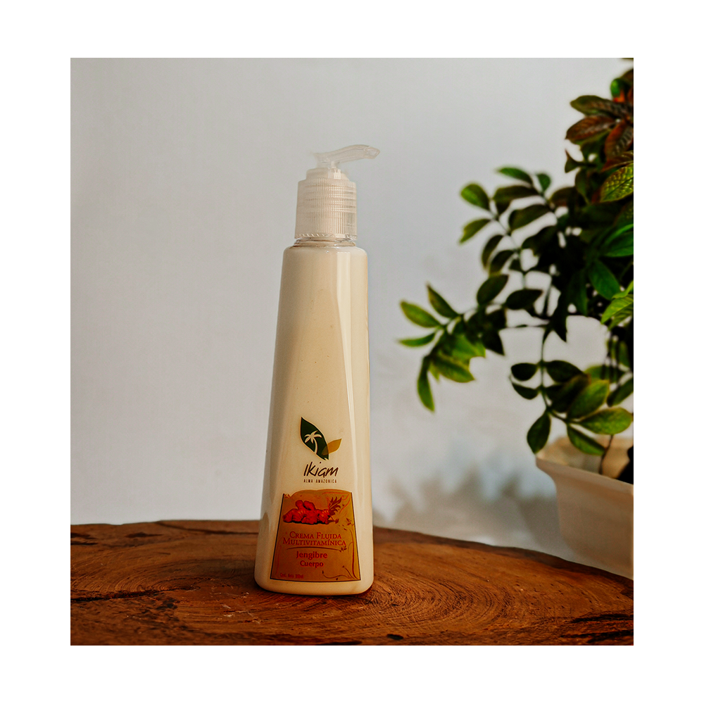 Crema fluida multivitamínica de jengibre